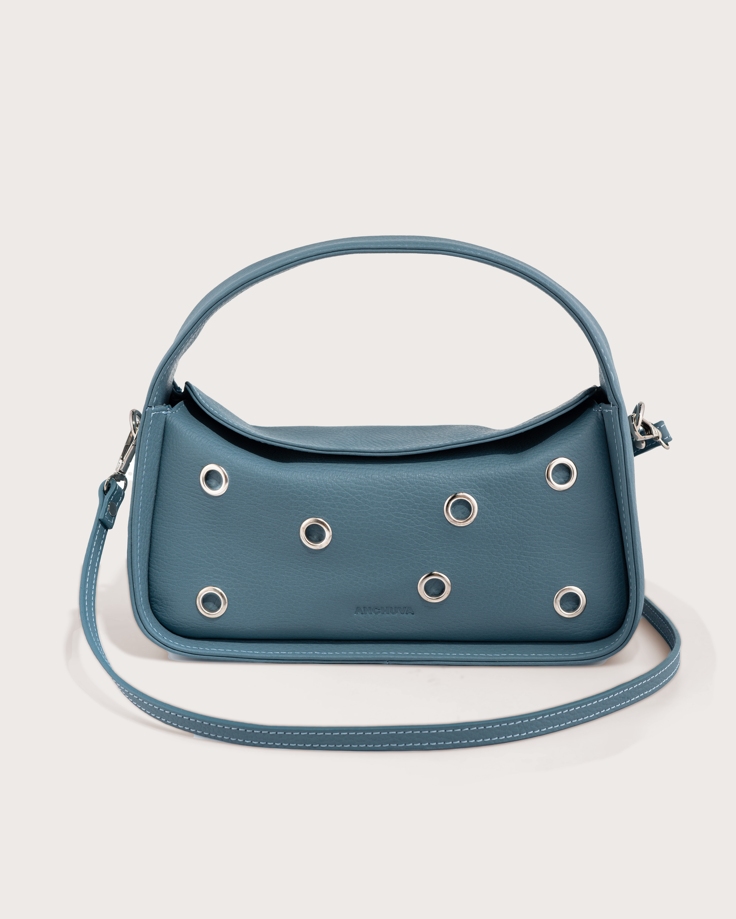 CECIL IN BLUE-GREY NAPPA