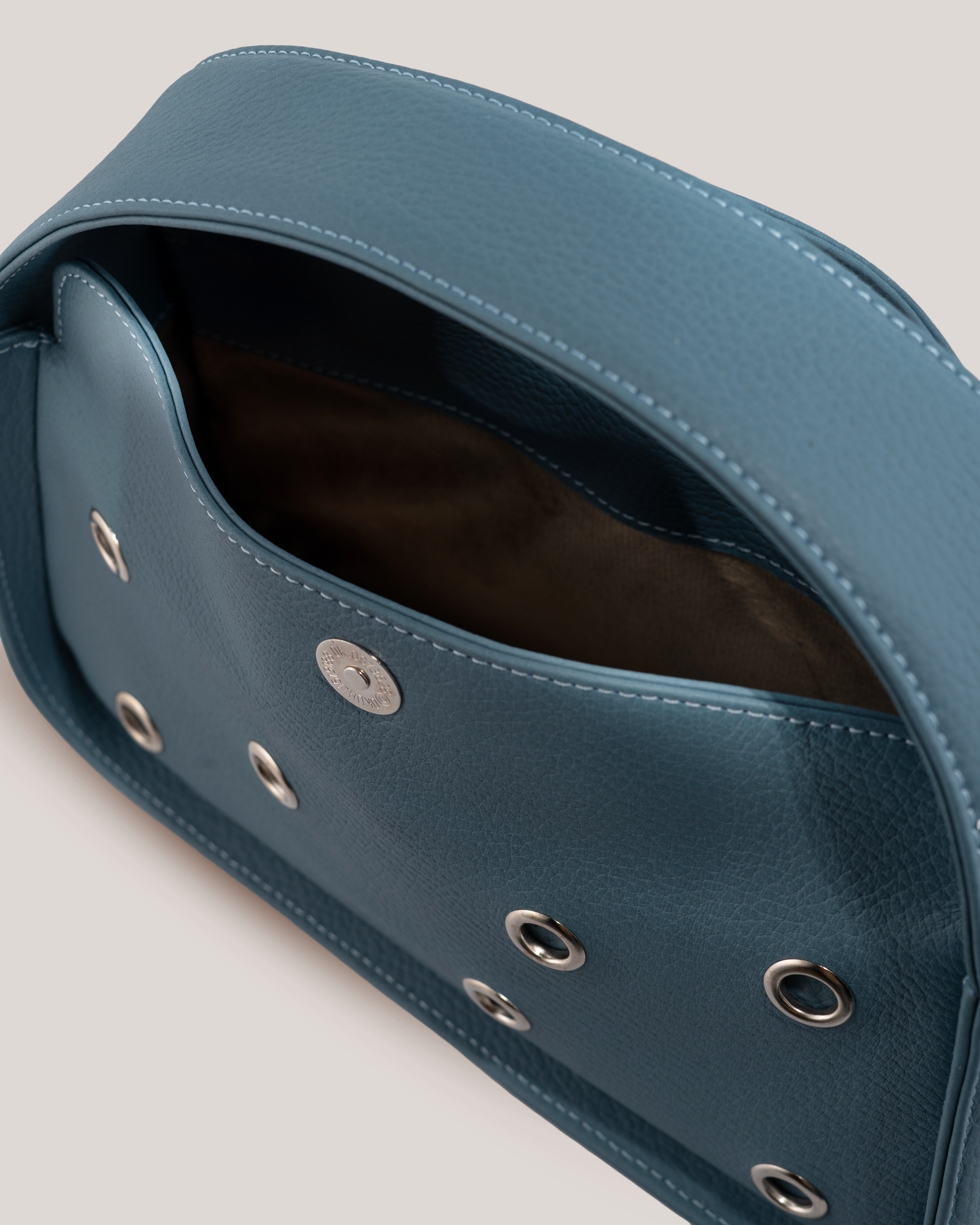 CECIL IN BLUE-GREY NAPPA