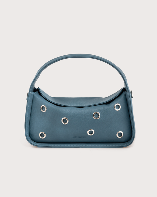 CECIL IN BLUE-GREY NAPPA