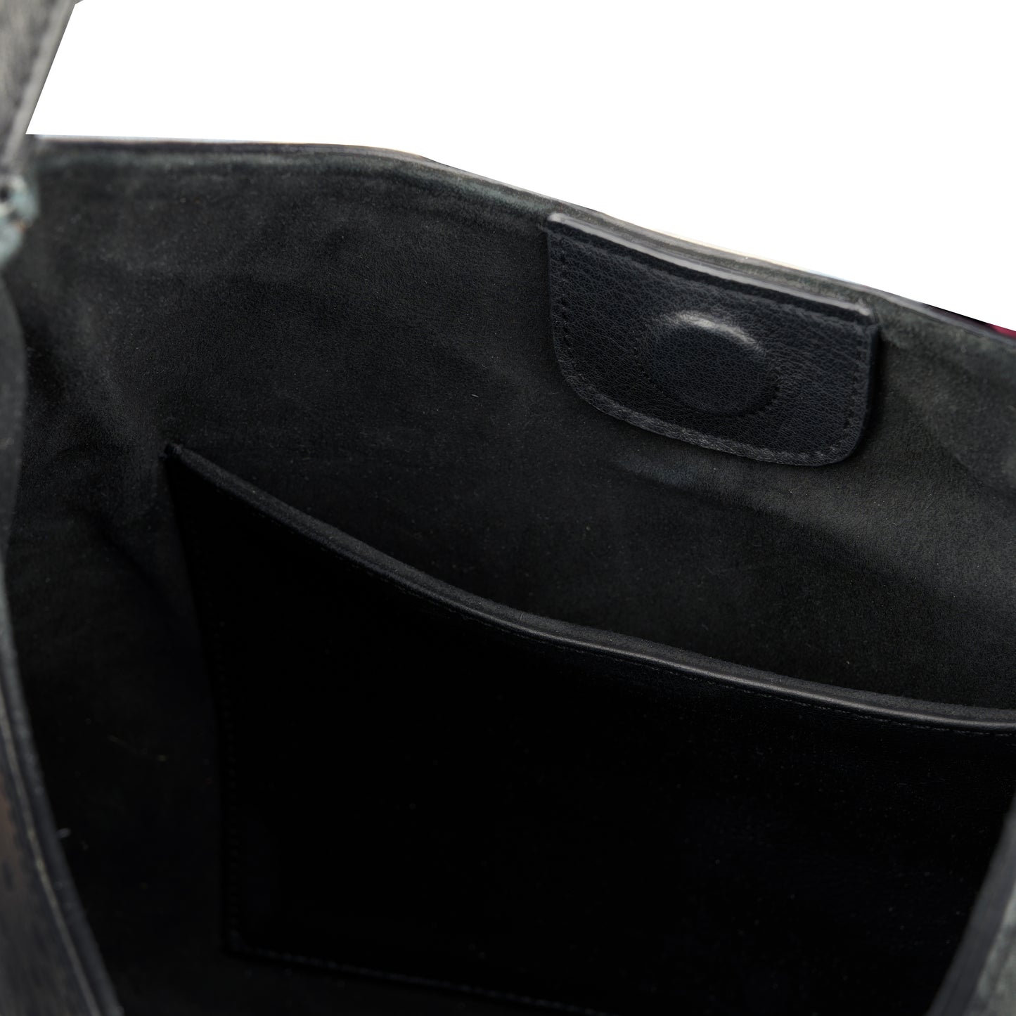 REEF HOBO BAG IN BLACK OSTRICH